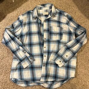Blue and White Flannel (Size S)